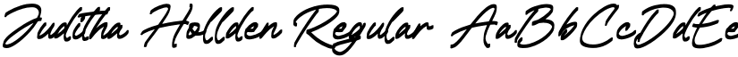 Juditha Hollden Regular font