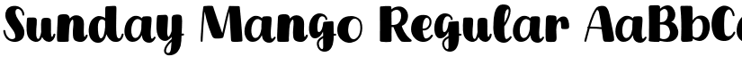 Sunday Mango Regular font