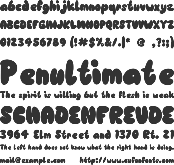 Falls Candy font preview