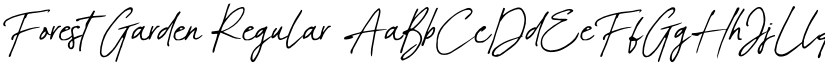 Forest Garden Regular font