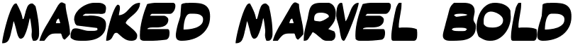 Masked Marvel Bold font