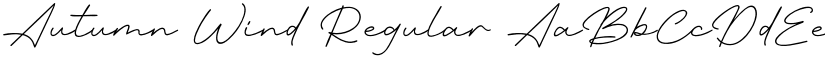 Autumn Wind Regular font