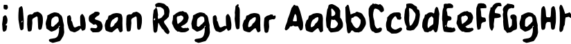 i Ingusan Regular font