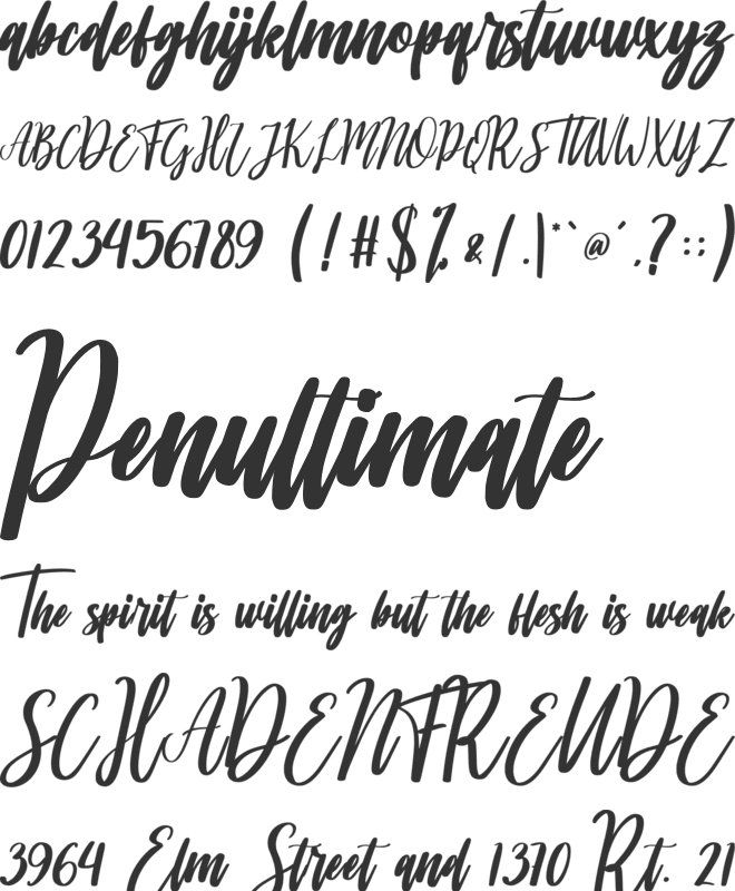 Addinu Lana font preview