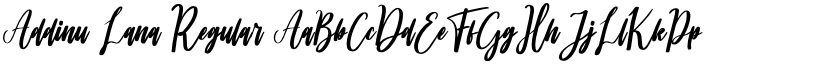 Addinu Lana Regular font
