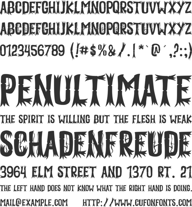 Vallens font preview