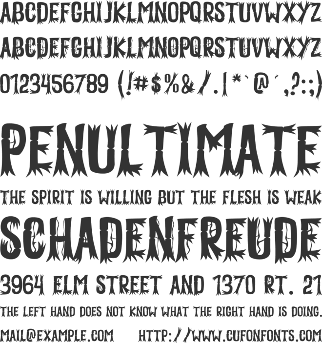 Vallens font preview
