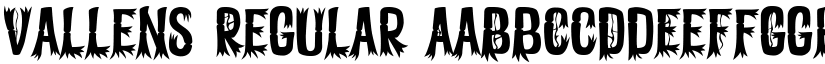 Vallens Regular font