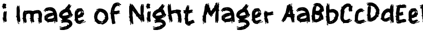 i Image of Night Mager font