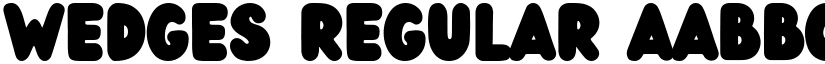 Wedges Regular font