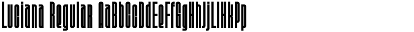 Luciana Regular font