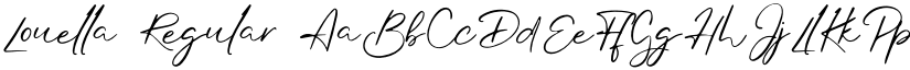 Louella Regular font