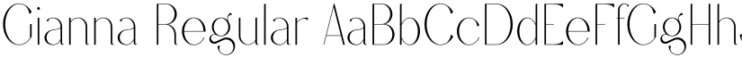 Gianna Regular font