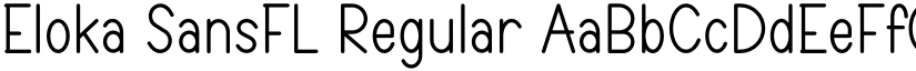 Eloka SansFL Regular font
