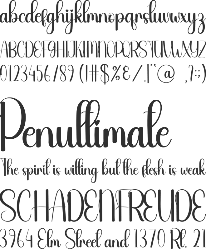 Gentle font preview