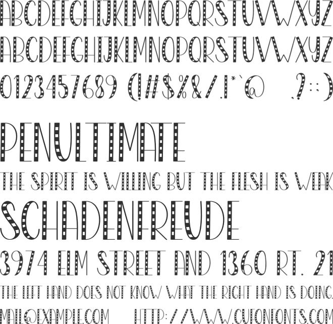 Vellyna Love font preview