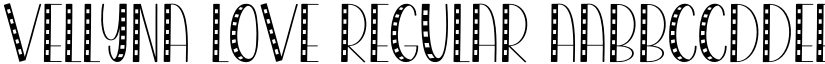 Vellyna Love Regular font