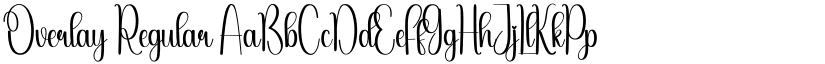 Overlay Regular font