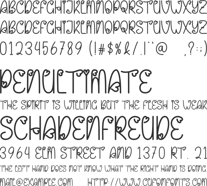 Decor Display font preview