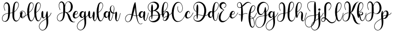 Holly Regular font