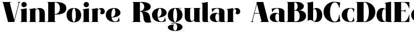 VinPoire Regular font