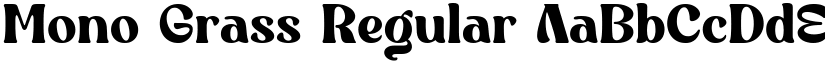 Mono Grass Regular font