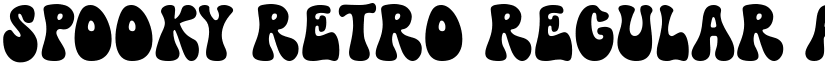 Spooky Retro Regular font