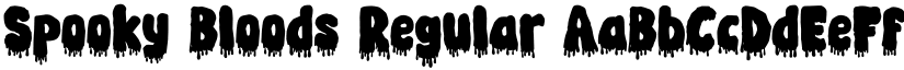 Spooky Bloods Regular font