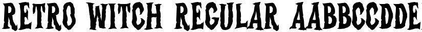 Retro Witch Regular font