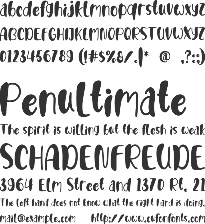 Smart School font preview