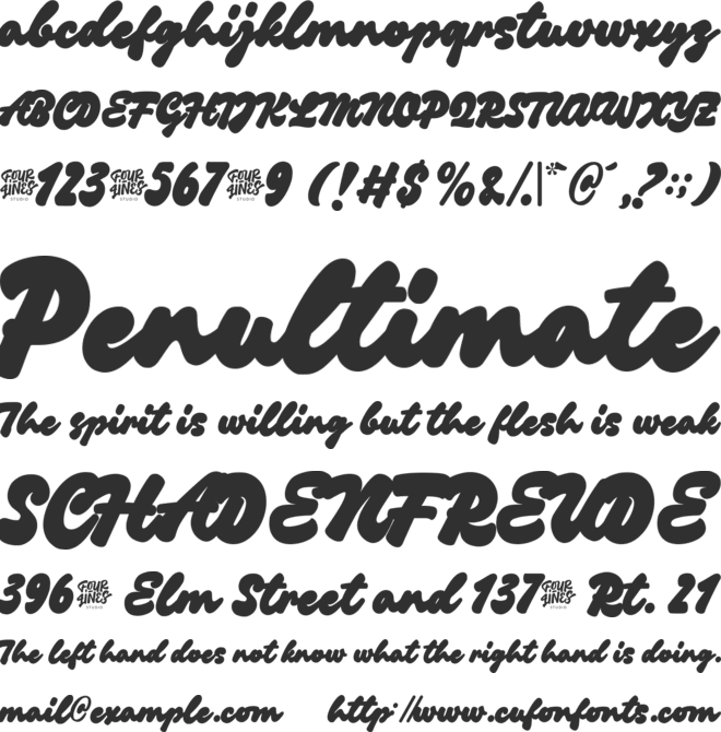 Chillink font preview