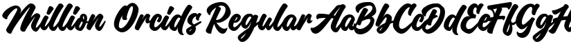 Million Orcids Regular font