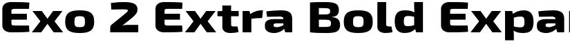 Exo 2 Extra Bold Expanded font