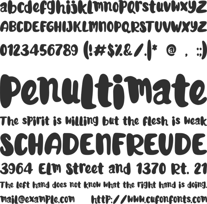 Prety Crafs font preview