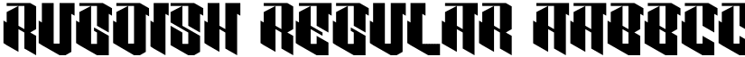 RUGDISH Regular font