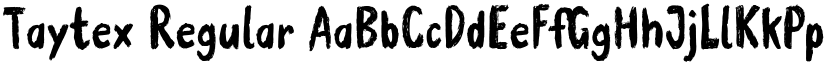 Taytex Regular font
