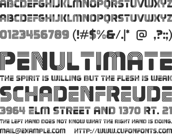 Moleth font preview