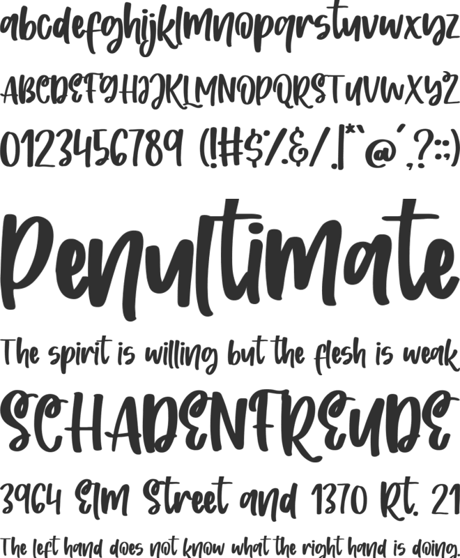 Sunshine Wishes font preview