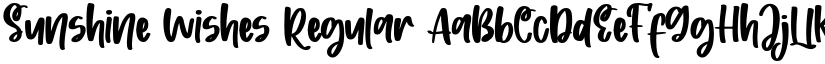 Sunshine Wishes Regular font