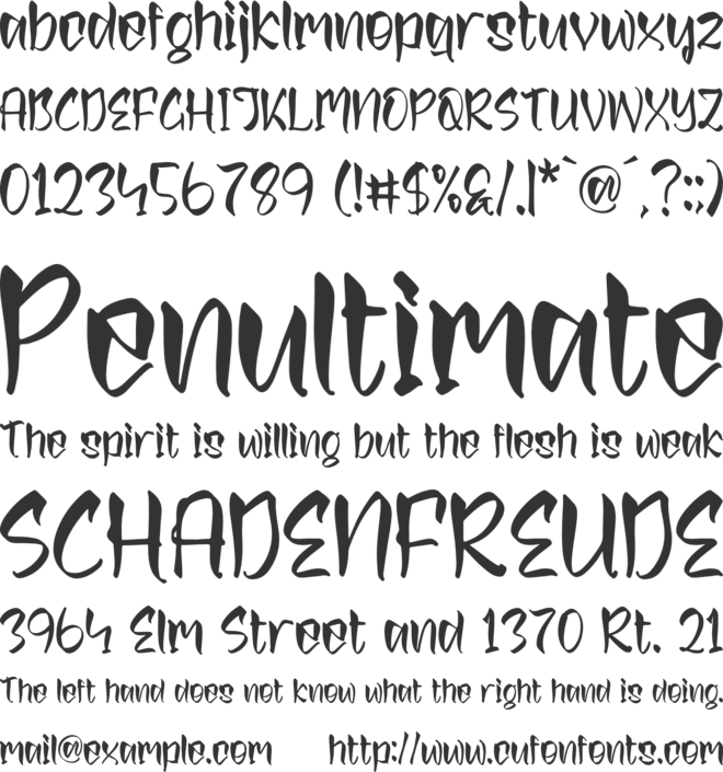 Kashtile Mcfloyd font preview