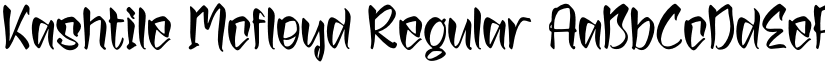 Kashtile Mcfloyd Regular font