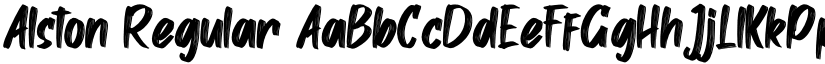 Alston Regular font