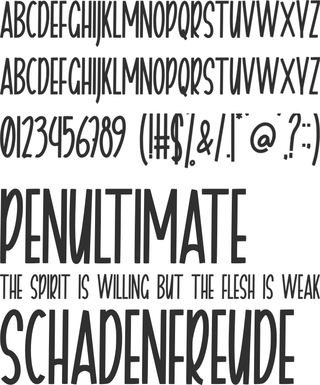 Aifhele font preview