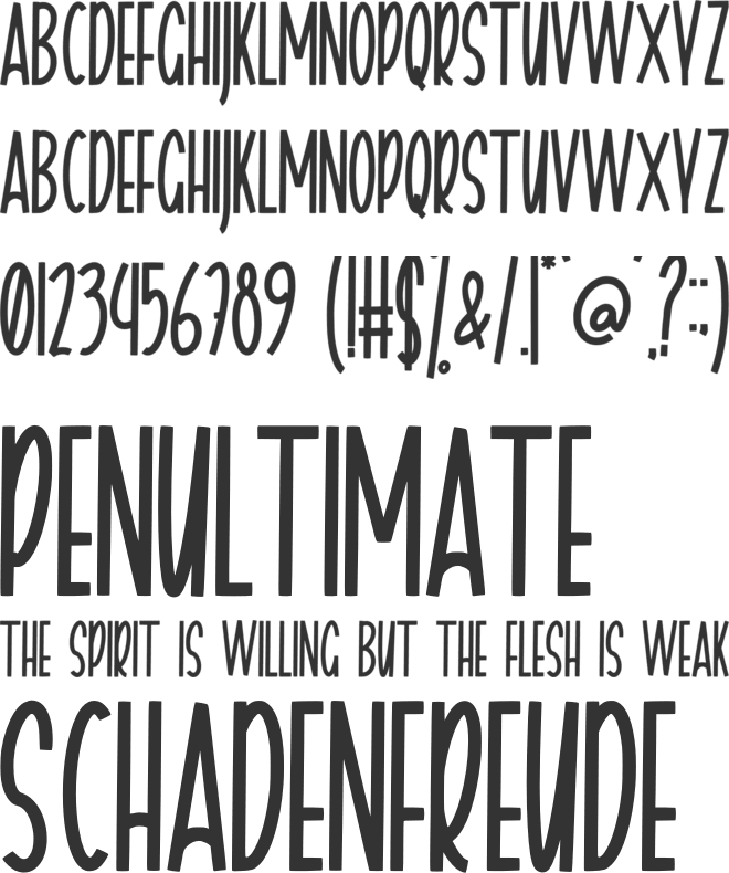 Aifhele font preview