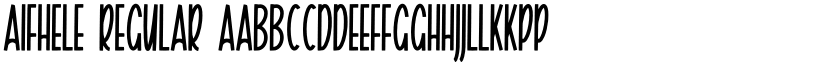 Aifhele Regular font