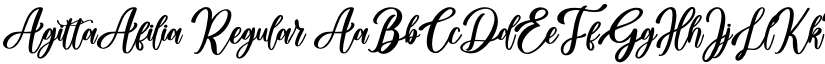 AgittaAfilia Regular font