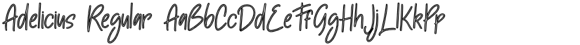 Adelicius Regular font