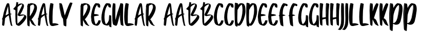 Abraly Regular font