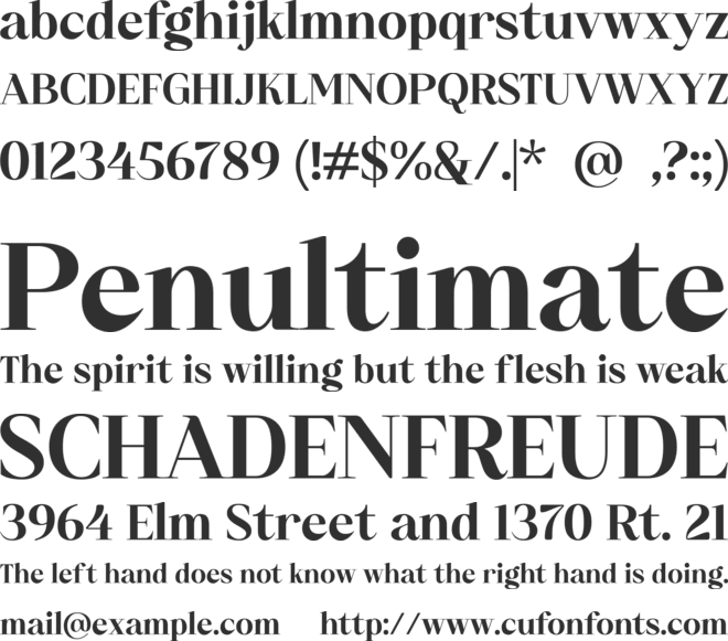Rosamby font preview