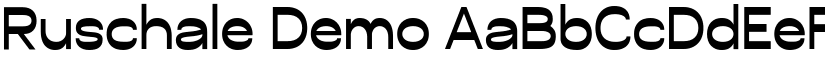 Ruschale Demo font